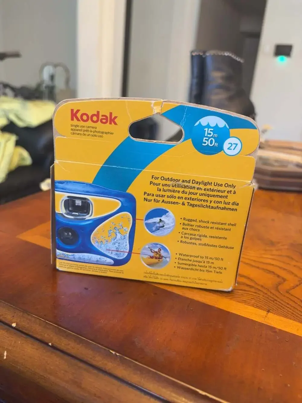 Vintage Kodak Sport Waterproof Single Use Camera 27 Exposures